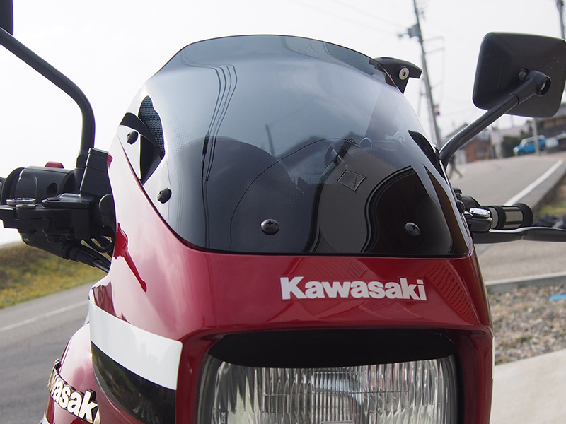 カワサキ ZRX400 前期 スクリーン ダーク ロング ウインドシールド