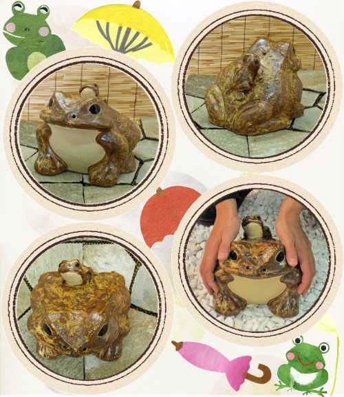 信楽焼のカエル