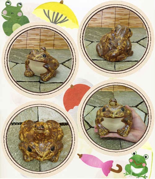 信楽焼のカエル