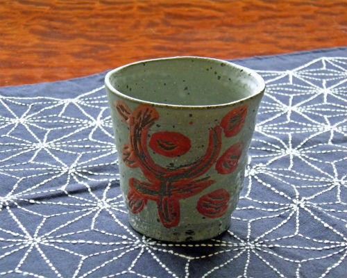 信楽焼 陶器 焼酎グラス 灰釉 焼酎カップ 湯呑み ビールグラス フリー