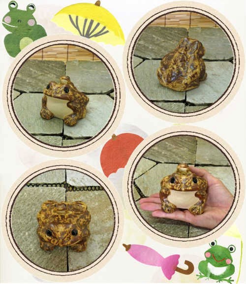 信楽焼のカエル