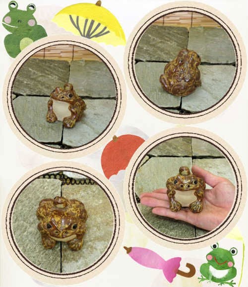 信楽焼のカエル