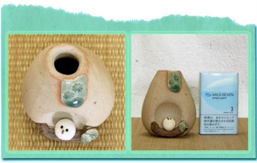 信楽焼の一輪挿し