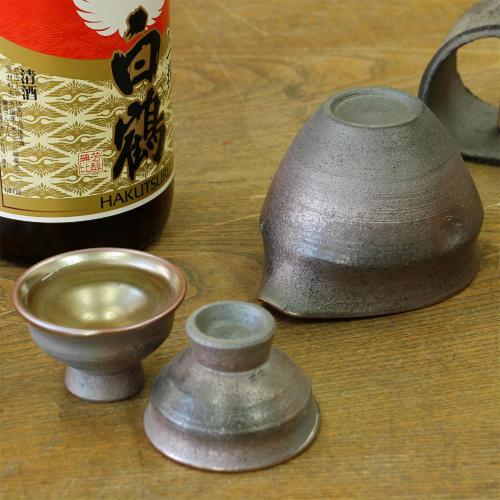 珉平焼 面取 盃 ぐい呑み 酒器 No.3 古道具 アンティーク 0014kosai02.jpg