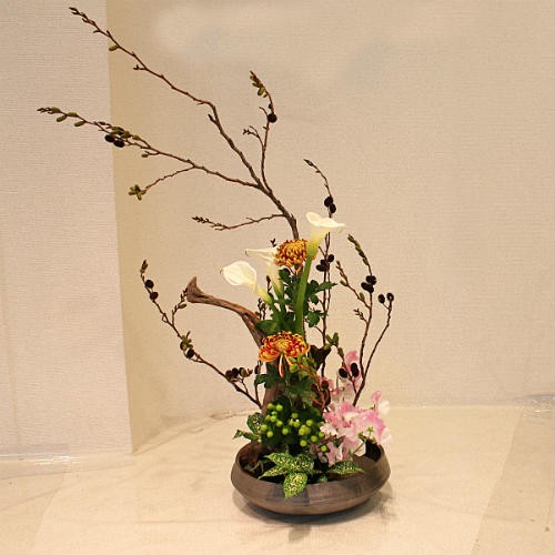 信楽焼生け花用水盤