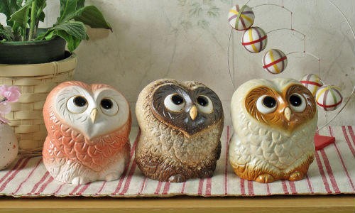 信楽焼のふくろう