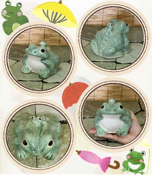 信楽焼のカエル