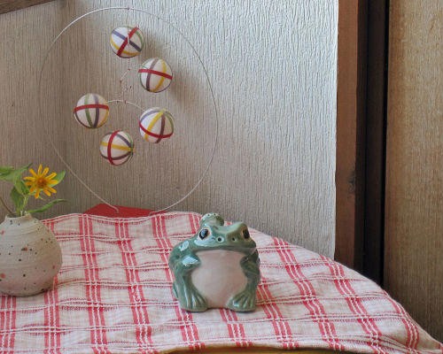 信楽焼のカエル