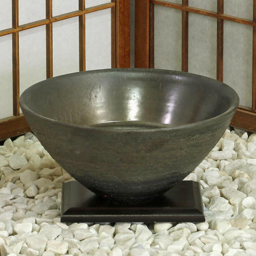 信楽焼 花器 金彩 松皮 深型 立花 陶器 花瓶 生け花 和風 華道 池坊