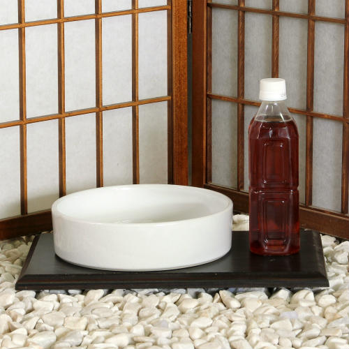 いけばな　池坊　古流　蠟型鋳造　般若純一郎造　鯉水盤　砂鉢　盆栽鉢　華道具 景色 限定数限り 四日市 万古焼 水盤 白 光沢 切立 丸 7号 花器 池坊 生け花