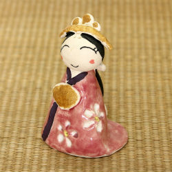 信楽焼 モダン 雛人形 おしゃれ ひな人形 陶ひな人形 笑美 かわいい