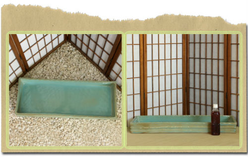 信楽焼生け花用水盤