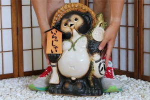 信楽焼 たぬき 狸 タヌキ ビッグサイズ 84cm 縁起物 陶器 置物 傘立て 信楽焼 たぬき 狸 タヌキ ビッグサイズ 84cm 縁起物 陶器 置物