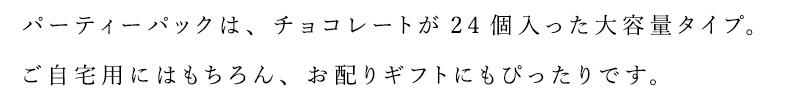 お配りギフトにもぴったり チョコレートが32個入った大容量タイプ