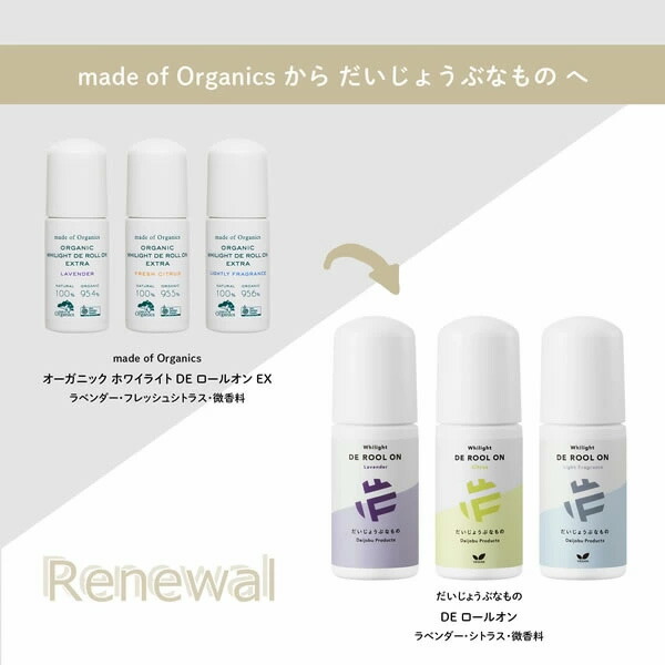 デオドラント だいじょうぶなもの DE ロールオン 50ml 購入金額別特典
