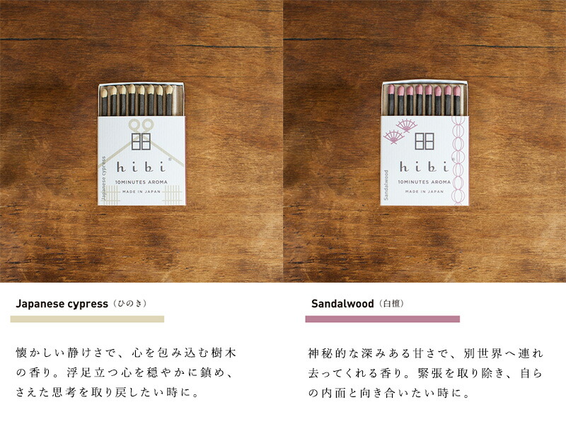 hibi 10MINUTES AROMA 和の香りレギュラーボックス （マットなし）