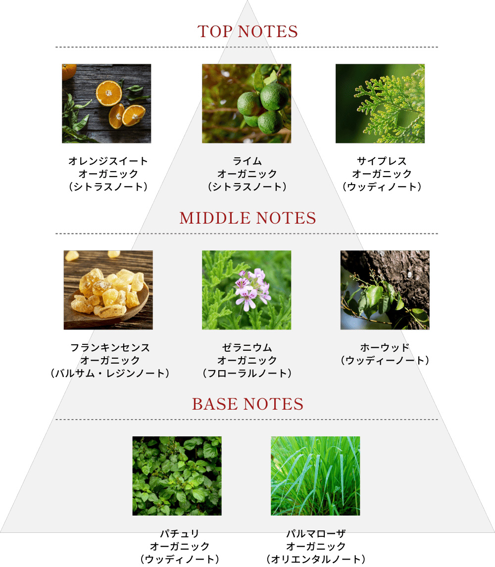 100%天然由来のエッセンシャルオイル