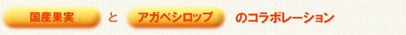 国産果実とアガベシロップ