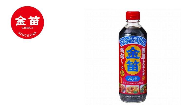 笛木醤油 金笛 減塩醤油 600ml
