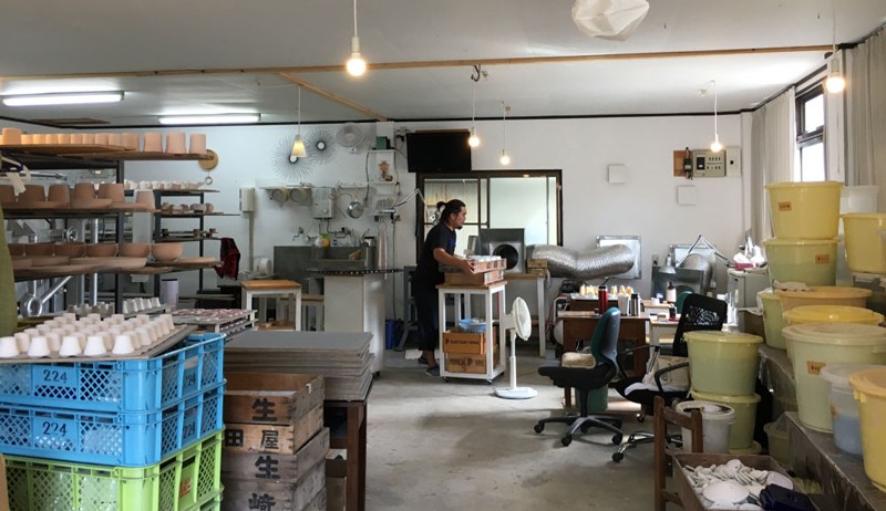 KUSU HANDMADE クスハンドメイド 吉田焼アロマディッシュプレート