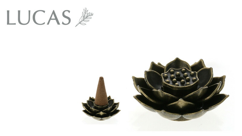 LUCAS ロータスフラワー お香立て（コーンタイプ用）