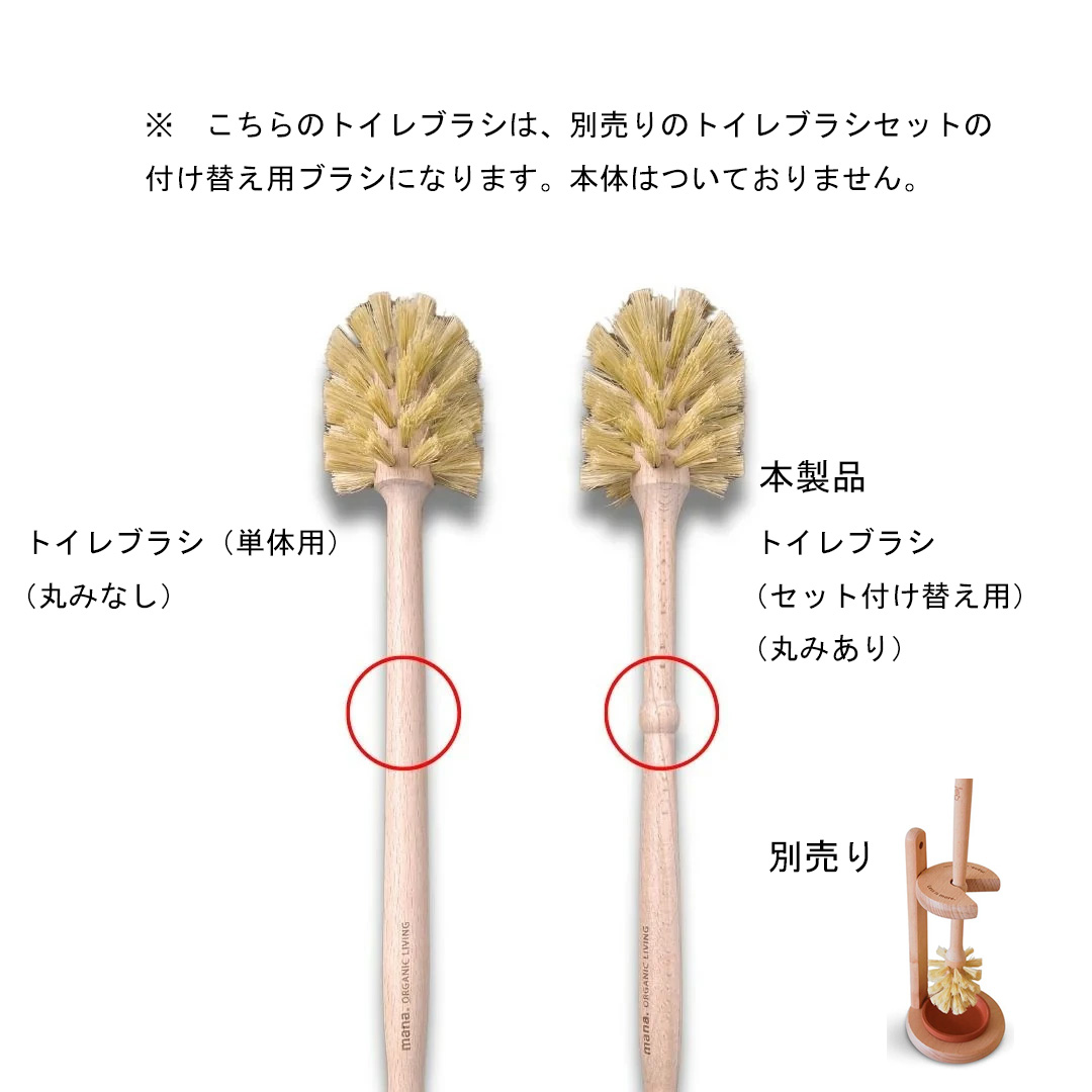 mana. マナ トイレブラシ（セット交換用）