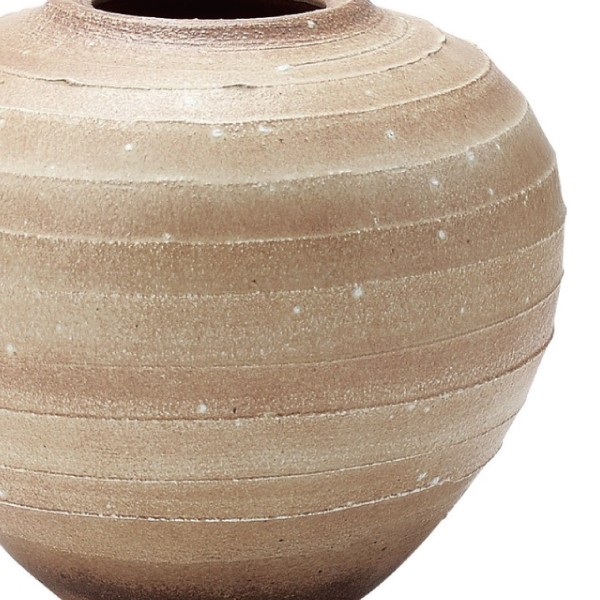花瓶 砂泥風紋 1-2601 信楽焼 陶器 : むぎむぎ工房 Yahoo!店