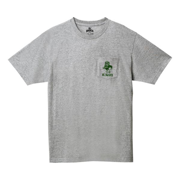半袖Tシャツ 胸ポケット ロゴ イラスト プリント トップス カットソー