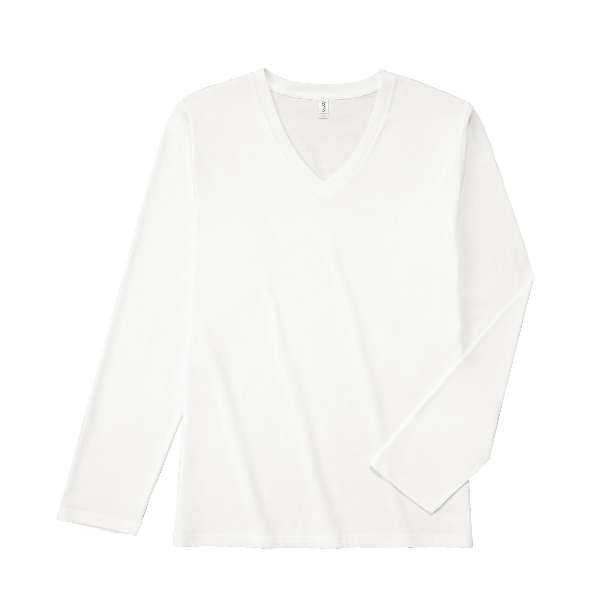 ロンt メンズ 無地 長袖 Tシャツ ブランド インナー Vネック 薄手 コットン 綿100%  ユニセックス 男女兼用 4.3オンス ( TRUSS / トラス ) SVL-115 | TRUSS | 01