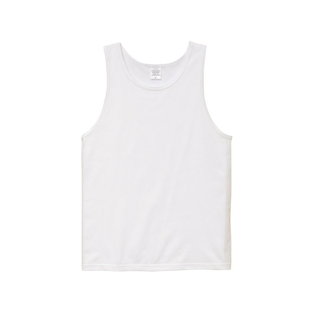 タンクトップ  メンズ ノースリーブ ジム 無地 5.6oz  丸首  厚手 インナー 重ね着 ( United Athle / ユナイテッドアスレ ) 5007-01 | United Athle | 01