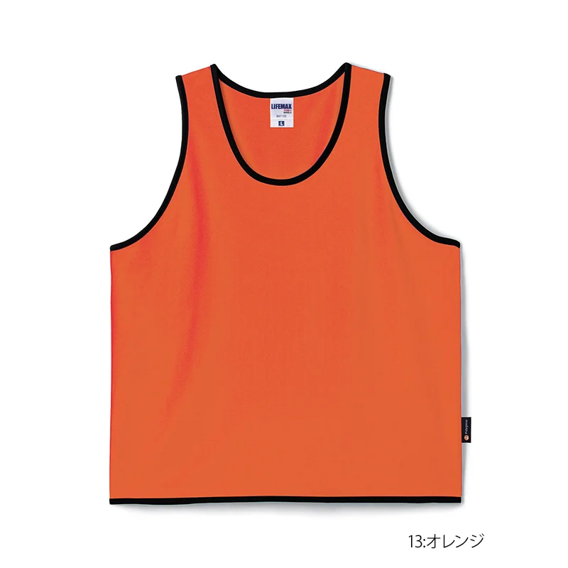 ビブス ゼッケン 無地 サッカー バスケ ジュニア 白 黒 スタッフ L