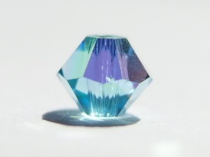 オーストリア製ビーズ #5301 #5328 ブルーAB・サテン系 少数売り 
