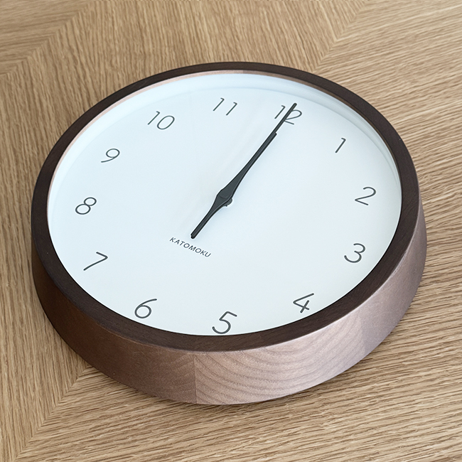 加藤木工 【即納 / 記念プレート付き】 電波時計 muku clock 7 壁掛け