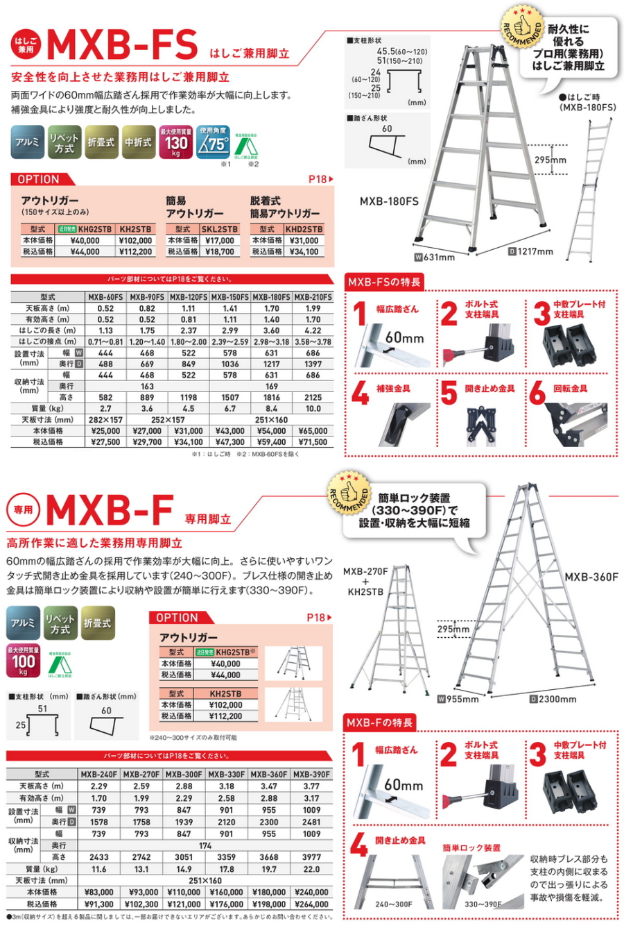 あこさん専用 ALINCO (アルインコ) 専用脚立 13尺 MXB-390F 最大使用質量130kg