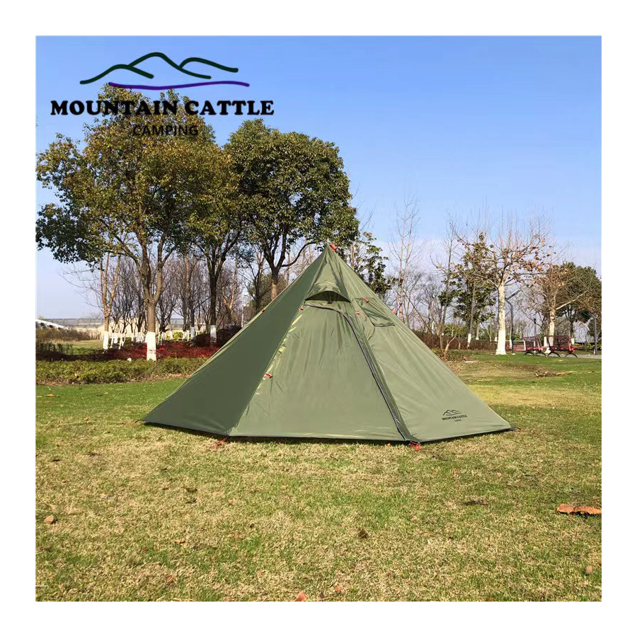 【激安セール】 Mountain Cattle テント ワンポールテント 2-3人用 ソロキャン テント・タープ