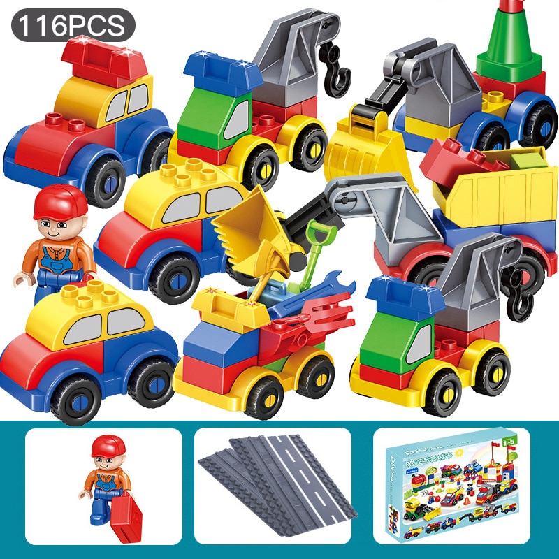 レゴデュプロ LEGO 互換ブロック 色んな車 乗り物セット｜mumumu-yh｜08