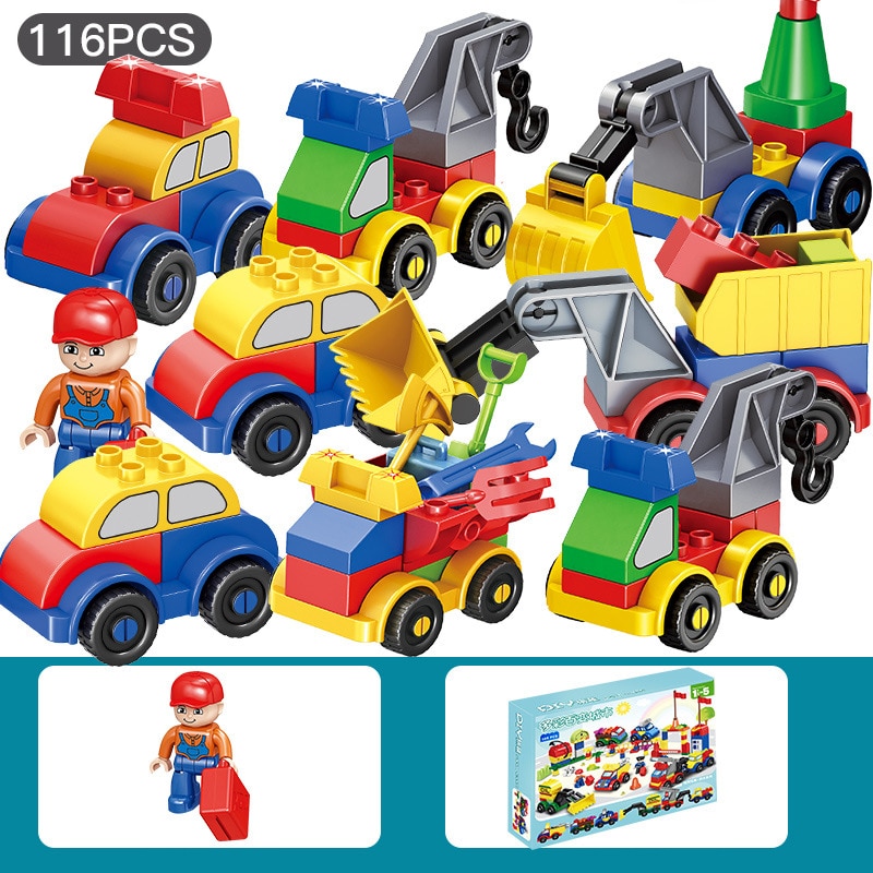 レゴデュプロ LEGO 互換ブロック 色んな車 乗り物セット｜mumumu-yh｜04