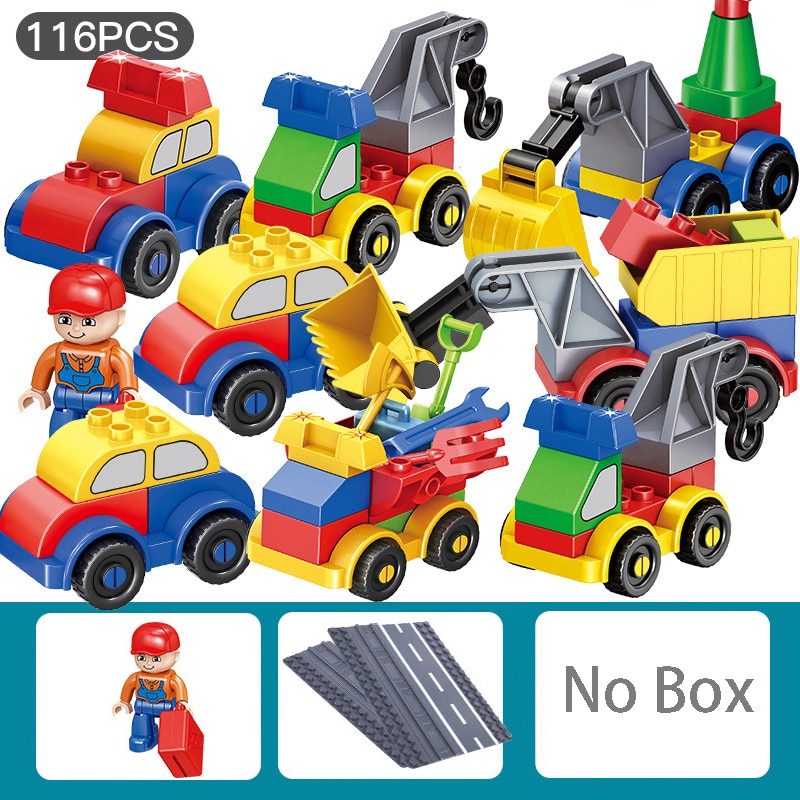 レゴデュプロ LEGO 互換ブロック 色んな車 乗り物セット｜mumumu-yh｜05