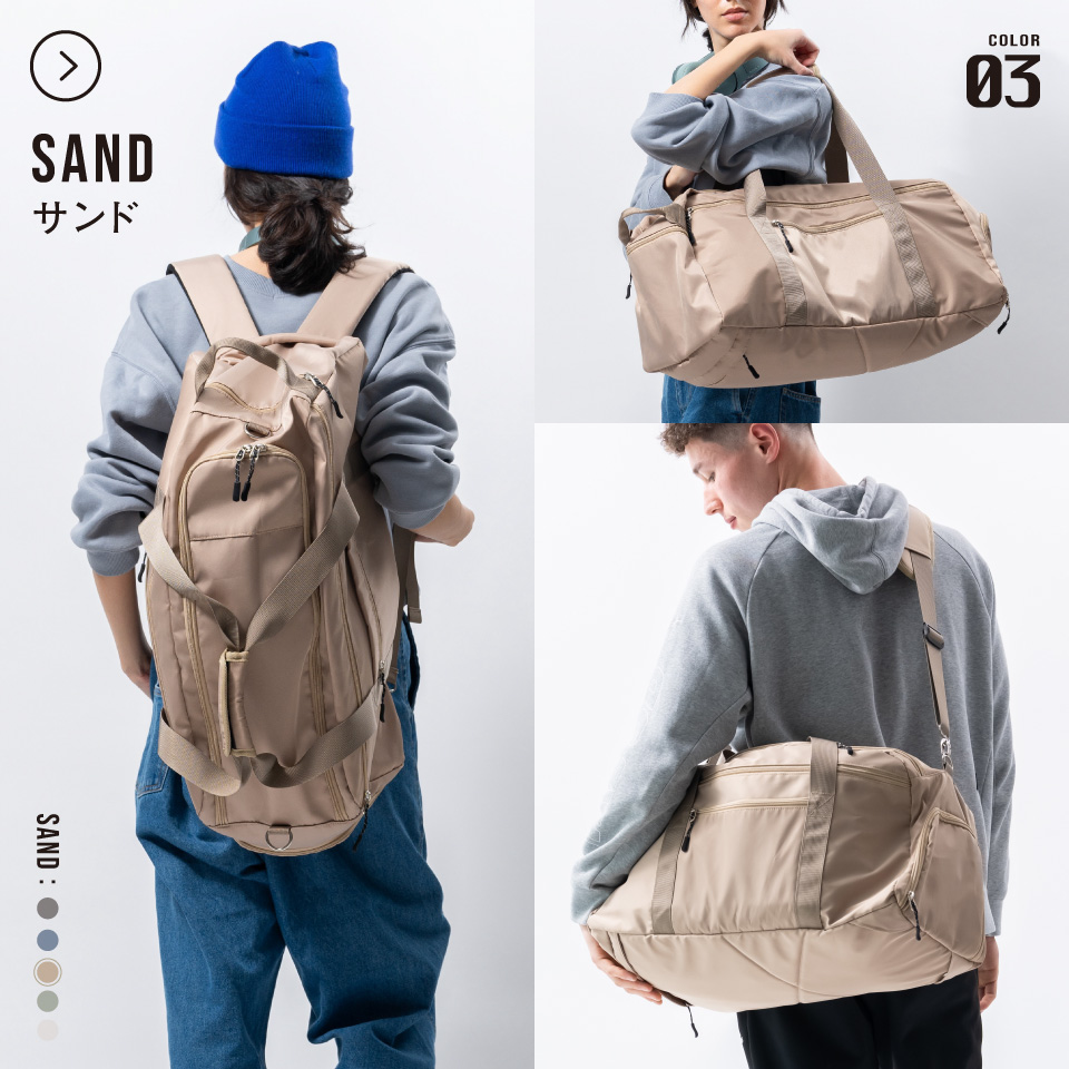 MURA（ムラ） ボストンバッグ リュック ショルダー メンズ 大容量 軽量