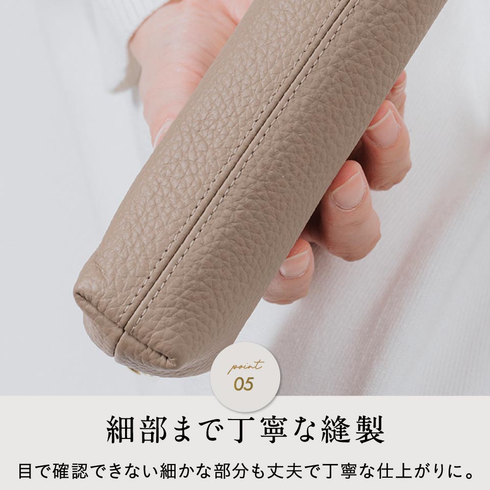 長財布 がま口 牛革 レディース 本革 おしゃれ ブランド がまぐち 小銭入れ ポーチ | MURA | 20