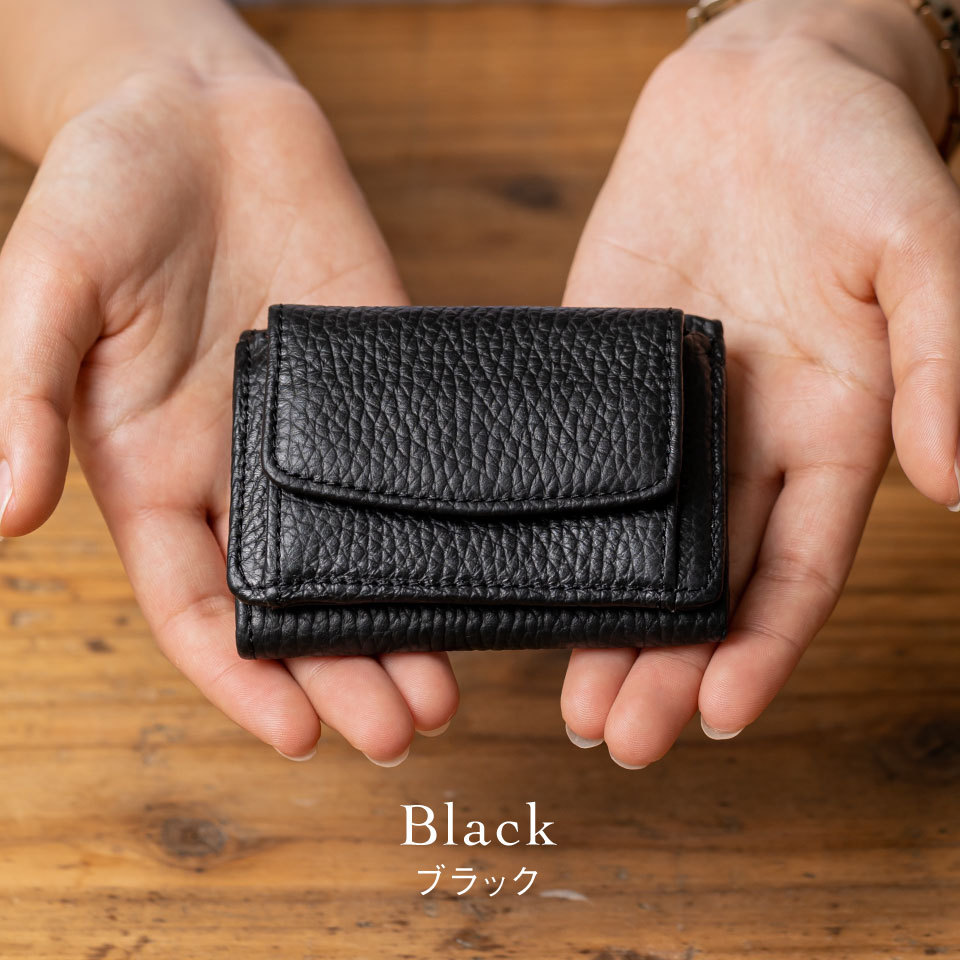 ミニ財布 レディース 三つ折り 本革 ブランド イタリアンレザー スキミング防止 :ST-909:財布バッグ メンズレディース MURA 通販  
