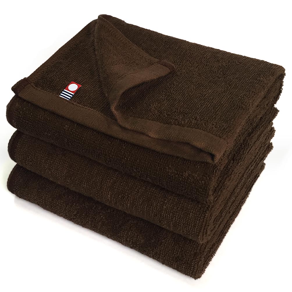 ブラウンフェイスタオル3枚セット⑧ 今治タオル（imabari towel） フェイスタオル 3枚セット まとめ買い