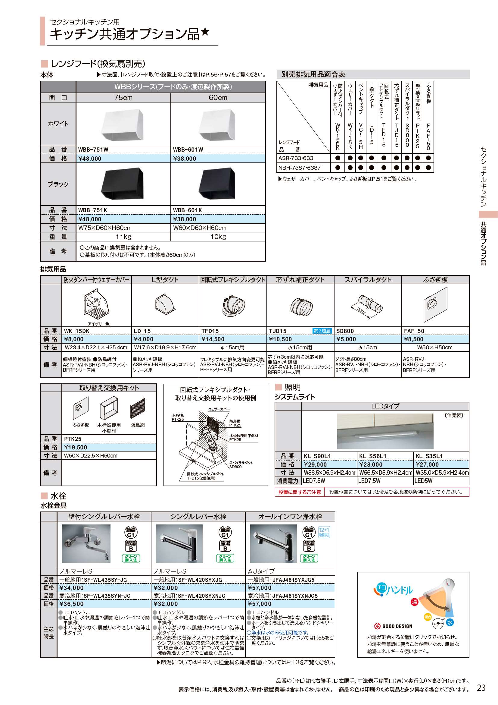 KL-S56L1 LIXIL セクショナルキッチン 共通オプション品 手元照明