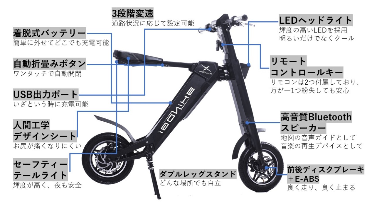 珍しい 電動バイク SHiNOBi シノビ 1台限り 自転車本体 