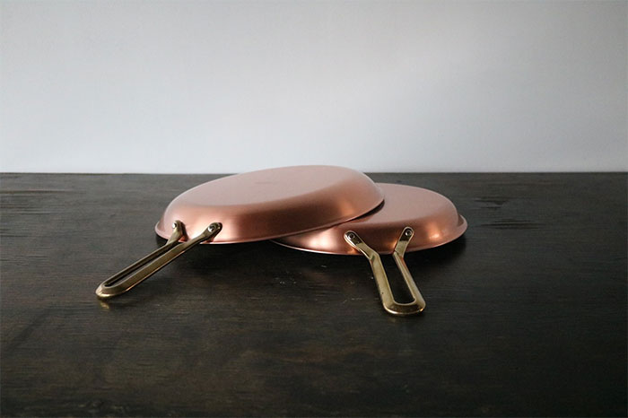 新光金属 プレイクッキング 素銅仕上げ 浅型フライパン 22cm PL-1813