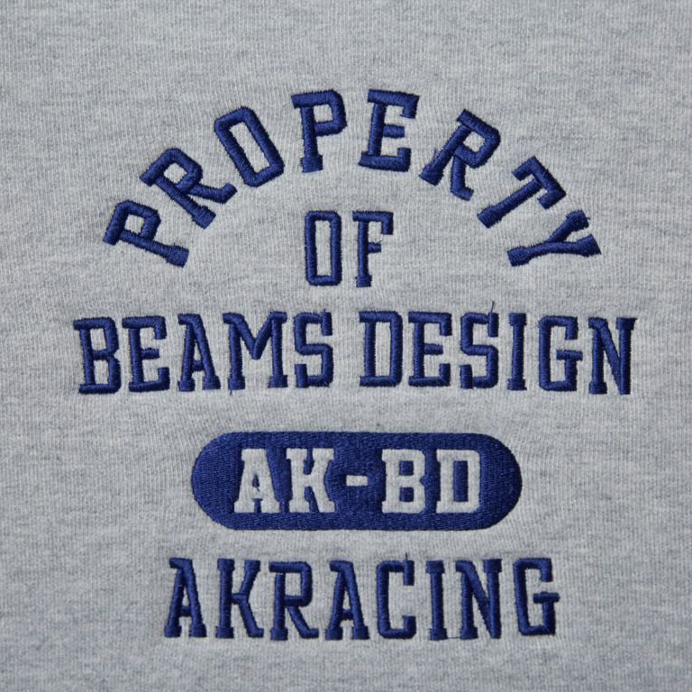オフィスチェア AKRacing BEAMS DESIGN モデル アメリカンカジュアル カレッジスウェット オリジナルエンブレム カンガルーポケット 刺繍 ゲーミングチェア