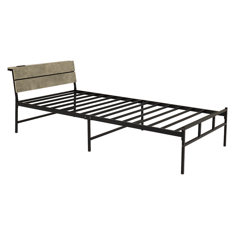 HAGiHARA（萩原） ベッドフレーム シングル コンセント ベッド パイプ