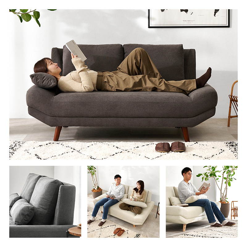 ソファ 2人掛け おしゃれ ソファ ローソファ 北欧 ダイニングソファ 二人掛け 背もたれ アームレス ごろ寝ソファ 脚付き 開梱設置付き ブライトフィット ブライトフィット2P 幅160 qhiyoatefit BRIGHT