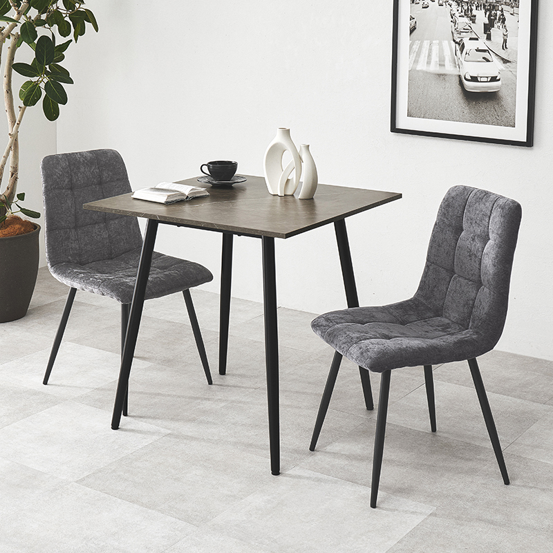 ダイニングテーブル 正方形 75×75 ダイニング テーブル 食卓テーブル 2人用 2人 大理石調 モダン モノトーン セラミック風 食卓 デスク 机 BT-8540 q7439