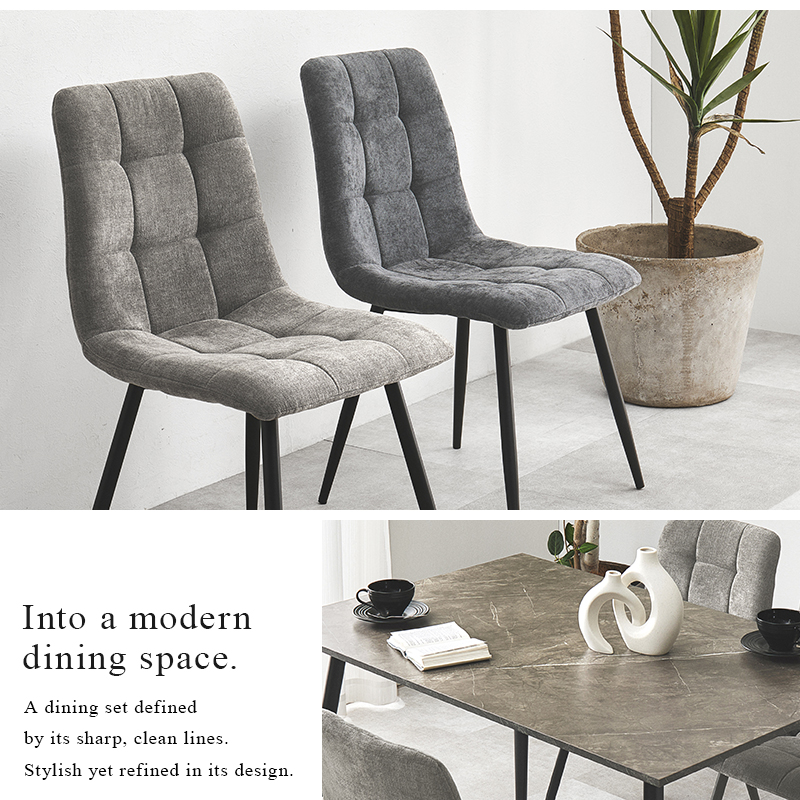 ダイニングセット 4人 5点セット ダイニングテーブルセット 長方形 120×80 ダイニング テーブル ダイニングチェア 4人用 大理石調 モダン モノトーン 食卓 BT-8541-8543-5S q74305s